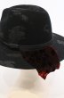 画像4: Roen / DIRTCOAT HAT ハット  ブラックｘレッド O-26-05-02-025-Ro-za-YM-OS (4)
