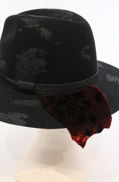 画像4: Roen / DIRTCOAT HAT ハット  ブラックｘレッド O-26-05-02-025-Ro-za-YM-OS (4)
