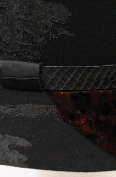 画像5: Roen / DIRTCOAT HAT ハット  ブラックｘレッド O-26-05-02-025-Ro-za-YM-OS (5)