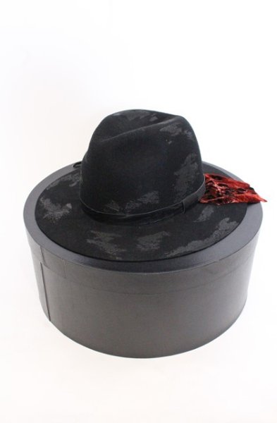 画像9: Roen / DIRTCOAT HAT ハット  ブラックｘレッド O-26-05-02-025-Ro-za-YM-OS (9)