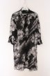 画像1: CIVARIZE / Disaster 6分袖ロングシフォンシャツ 46 ブラック O-26-05-06-027-CI-sh-YM-OS (1)