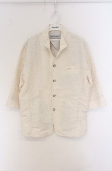 画像1: BUFFALO BOBS / COZZA-SHIRT JKT(コッザ シャツジャケット)イタリアンカラーシャツジャケット 2-3 ホワイト O-26-05-06-030-BU-to-YM-OS (1)