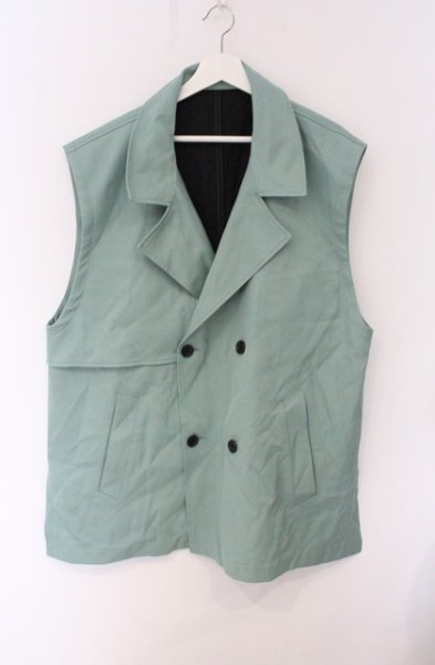 画像1: NO ID. / ビッグトレンチベスト ONE グリーン O-26-05-06-004-NO-to-YM-OS (1)