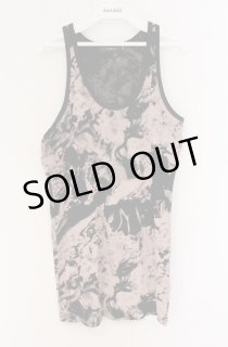 CIVARIZE / 総柄タンクトップ 44 ブラック T-25-10-07-006-CI-to-YM