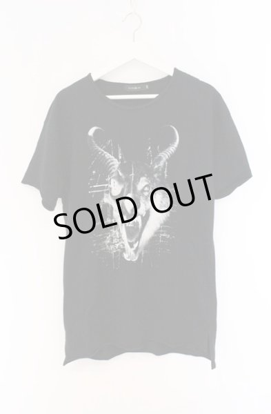 画像1: CIVARIZE / Tragedy アニマルスカルプリントビッグTシャツ 44 ブラック O-26-05-06-037-CI-ts-YM-ZT0416V (1)