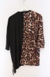 画像3: NO ID. BLACK / アシンメトリー切り替えBIG Tシャツ ONE ブラックｘブラウン O-26-05-06-012-NO-ts-YM-OS (3)