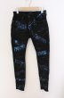 画像1: CIVARIZE / 箔加工デニムパンツ 42 ブラック×ブルー O-26-05-17-028-CI-pa-OW-OS (1)