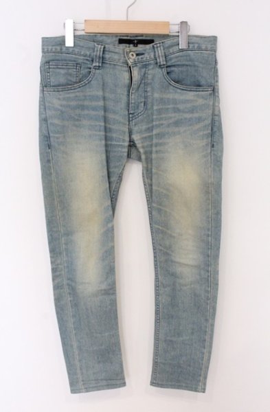 画像1: NO ID. / ストレッチデニムUSED加工スキニーデニムパンツ 2 インディゴ O-26-05-17-031-NO-pa-YM-OS (1)