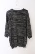 画像3: CavariA / ミックスニットBIG Tシャツ 46 グレー O-26-05-17-004-Ca-to-YM-OS (3)