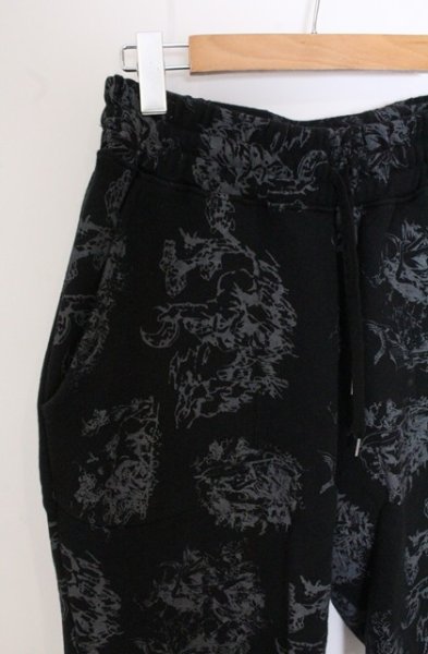 画像2: Moonage Devilment / 総柄ショートパンツ　レギンスセット F ブラック O-26-05-17-048-Mo-pa-YM-OS (2)