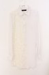 画像1: CIVARIZE / シフォンレース切り替えロングシャツ 44 ブラック O-26-05-17-009-CI-sh-YM-OS (1)