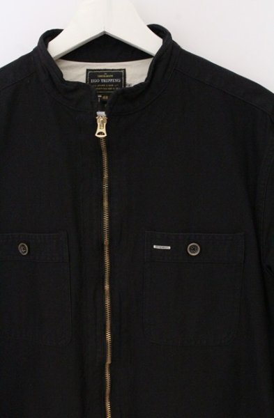 画像2: EGO TRIPPING / BILLOW ZIP WORK SHIRT ジャケット 48 ブラック O-26-05-17-011-EG-ja-YM-OS (2)