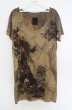 画像1: MIDAS / ローズスカル総柄UネックTシャツ 2 オリーブ O-26-06-16-026-MI-ts-YM-OS (1)