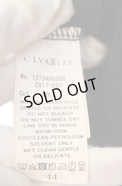 画像4: CIVARIZE / ダメージ加工五分袖パーカー 44 ブラック O-26-06-16-027-CI-to-YM-OS (4)