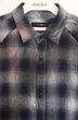 画像2: CIVARIZE / Graffiti加工ロングチェックシャツ 44 ブルー O-26-06-16-030-CI-sh-YM-OS (2)