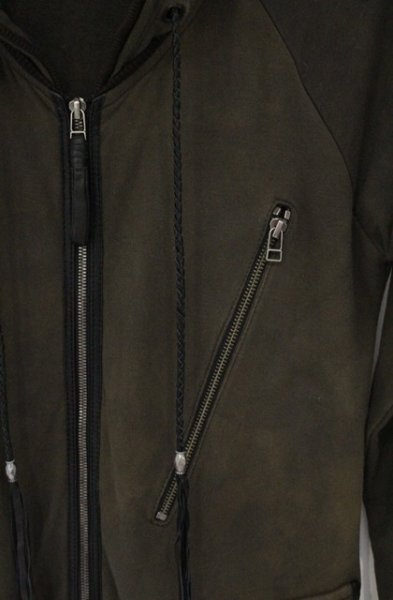 画像3: KMRii / Raven Hoodie パーカー 2 カーキ（ユーズド） O-26-06-25-002-KM-to-YM-OS (3)