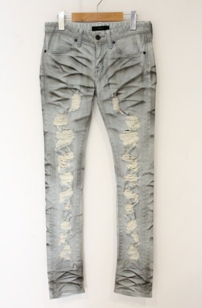 画像1: CIVARIZE / ダメージ加工ストレッチスキニーデニムパンツ 42 ライトインディゴ O-26-06-25-022-CI-pa-YM-OS (1)