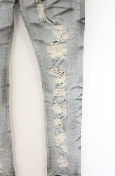 画像3: CIVARIZE / ダメージ加工ストレッチスキニーデニムパンツ 42 ライトインディゴ O-26-06-25-022-CI-pa-YM-OS (3)