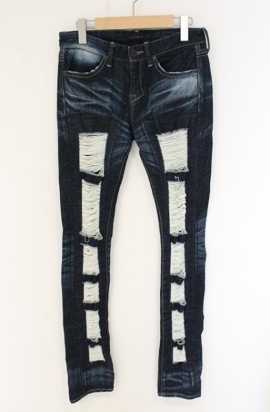 画像1: CIVARIZE / Shrine ハードクラッシュスキニーデニムパンツ 42 インディゴ O-26-06-25-025-CI-pa-YM-OS (1)