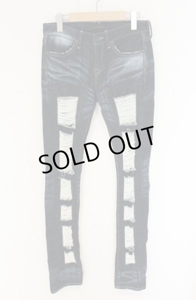 画像1: CIVARIZE / Shrine ハードクラッシュスキニーデニムパンツ 42 インディゴ O-26-06-25-025-CI-pa-YM-ZT212 (1)