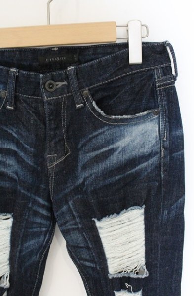 画像2: CIVARIZE / Shrine ハードクラッシュスキニーデニムパンツ 42 インディゴ O-26-06-25-025-CI-pa-YM-OS (2)