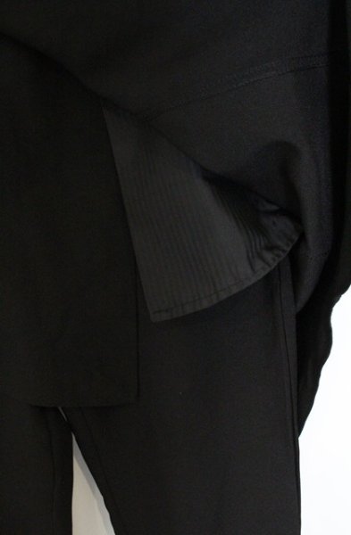 画像3: JURY BLACK / アシンメトリーラップパンツ 3 ブラック O-26-06-25-026-JU-pa-YM-OS (3)