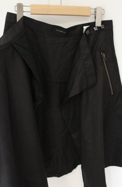 画像3: CIVARIZE / Wind 変形ラップスカート F ブラック O-26-06-25-027-CI-pa-YM-OS (3)