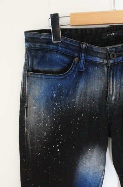 画像2: CIVARIZE / スプレー染めストレッチデニムパンツ 44 ブラックｘブルー O-26-06-25-030-CI-pa-YM-OS (2)