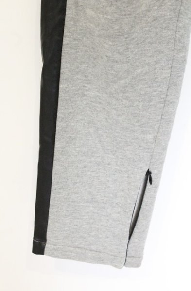 画像3: NO ID. BLACK / シンセティックレザートラックサルエルスキニーパンツ 1 グレーｘブラック O-26-06-25-036-NO-pa-YM-OS (3)