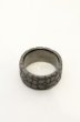 画像3: IVXLCDM / ×wjk croco pattern middle ring リング 17号 ブラック O-26-06-25-037-IV-ac-YM-OS (3)