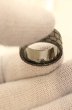 画像4: IVXLCDM / ×wjk croco pattern middle ring リング 17号 ブラック O-26-06-25-037-IV-ac-YM-OS (4)