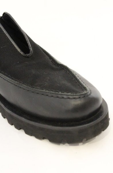 画像7: NO ID. / Front Gore Moccasin シューズ 40（25.5cm) ブラック O-26-06-25-041-NO-sho-YM-OS (7)