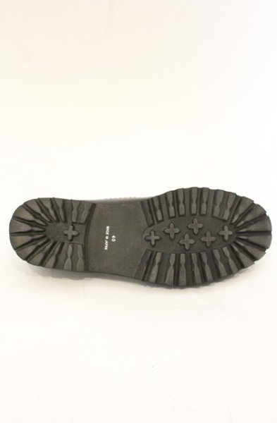 画像8: NO ID. / Front Gore Moccasin シューズ 40（25.5cm) ブラック O-26-06-25-041-NO-sho-YM-OS (8)