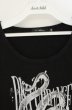 画像2: CIVARIZE / オパールレイヤードBIG　Tシャツ 44 ブラックｘホワイト O-26-06-25-005-CI-ts-YM-OS (2)