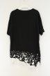 画像4: CIVARIZE / オパールレイヤードBIG　Tシャツ 44 ブラックｘホワイト O-26-06-25-005-CI-ts-YM-OS (4)