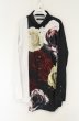 画像1: CIVARIZE / フラワープリント切り替えバイカラーシャツ 46 ブラックｘホワイト O-26-06-25-008-CI-sh-YM-OS (1)