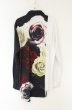 画像4: CIVARIZE / フラワープリント切り替えバイカラーシャツ 46 ブラックｘホワイト O-26-06-25-008-CI-sh-YM-OS (4)