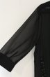 画像3: CIVARIZE / レースアップシフォン五分袖ロングシャツ 44 ブラック O-26-06-25-009-CI-sh-YM-OS (3)