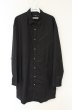 画像1: CIVARIZE / ZIP付きロングシャツ 44 ブラック O-26-06-25-010-CI-sh-YM-OS (1)