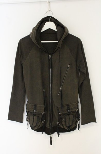 画像1: KMRii / Raven Hoodie パーカー 2 カーキ（ユーズド） O-26-06-25-002-KM-to-YM-OS (1)