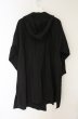 画像5: NO ID. BLACK / アシンメトリーフーデッドBIGロングガウン ONE ブラック O-26-06-25-018-NO-ja-YM-OS (5)