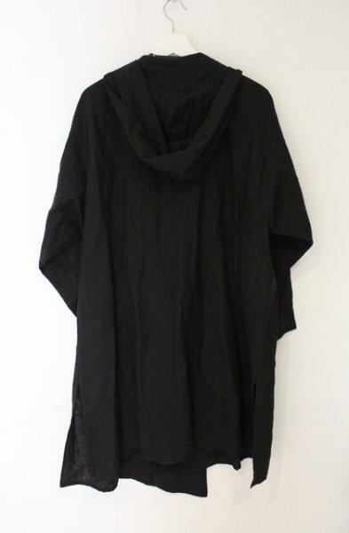 画像5: NO ID. BLACK / アシンメトリーフーデッドBIGロングガウン ONE ブラック O-26-06-25-018-NO-ja-YM-OS (5)