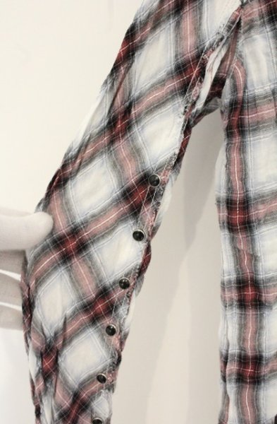 画像6: LGB / SHIRT-G　シャツ 1（レディース） ホワイトｘレッド O-26-07-18-051-LG-sh-YM-OS (6)