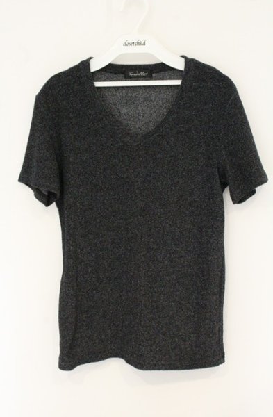 画像1: TORNADO MART / スパイラルパイルヤーンTシャツ M ブラック（ダークグレーに近い） O-26-07-18-053-TO-ts-YM-OS (1)