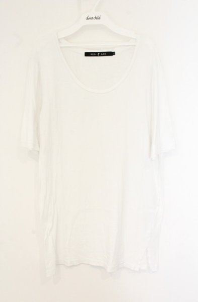 画像1: NO ID. BLACK / サイドスリットロングプルオーバーTシャツ 1 ホワイト O-26-07-18-056-NO-ts-YM-OS (1)