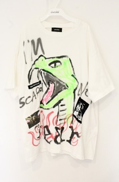 画像1: GUERNIKA / ハンドプリントTシャツ XXL ホワイト O-26-07-18-057-GU-ts-YM-OS (1)