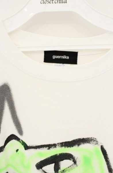 画像2: GUERNIKA / ハンドプリントTシャツ XXL ホワイト O-26-07-18-057-GU-ts-YM-OS (2)