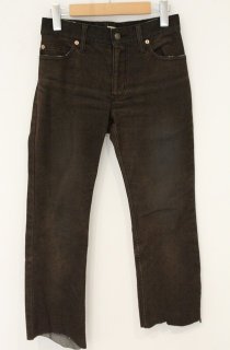 L.G.B S-WOLF コーティングバイカー LGB / S-WOLF ステッチバイカーデニムパンツ 32 ブラックxレッド O-24