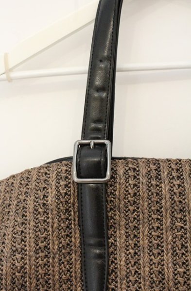 画像2: TORNADO MART / ストローコンビトートバッグ  ブラウン O-26-07-18-072-TO-ba-YM-OS (2)