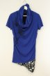 画像1: CIVARIZE / NostalgiaレイヤードオフタートルネックTシャツ 44 ブルーｘブラック O-26-08-08-029-CI-ts-YM-OS (1)
